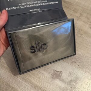 New Slip Silk Queen Pillowcase - Gray Charcoal